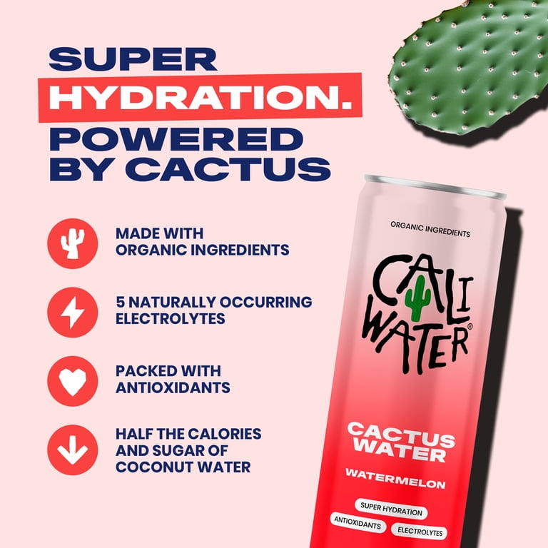 Caliwater Organic Cactus Water Watermelon, 12 Pack photo 5