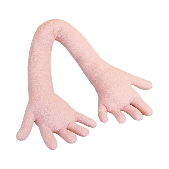 VOTRUDI Pink Hand Plush Pillow - 31.5" Long Soft Fleece Leg Pillow, Hugging Cushion for Sleeping, Bedroom Decor, Birthday/Holiday Gift