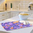 thumbnail image 6 of Yayeee Dish Drying Mat for Kitchen Counter 18"x24" Microfiber Absorbent Pad, Purple Wildflowers Pattern, 6 of 7