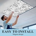 thumbnail image 5 of 4 Pack Vintage Gray Fluorescent Light Covers for Ceiling Lights Wildflowers Leaves Abstract Botanical Branch Magnetic Ceiling Light Covers Overhead Light Filters for Office Classroom Home, 5 of 9