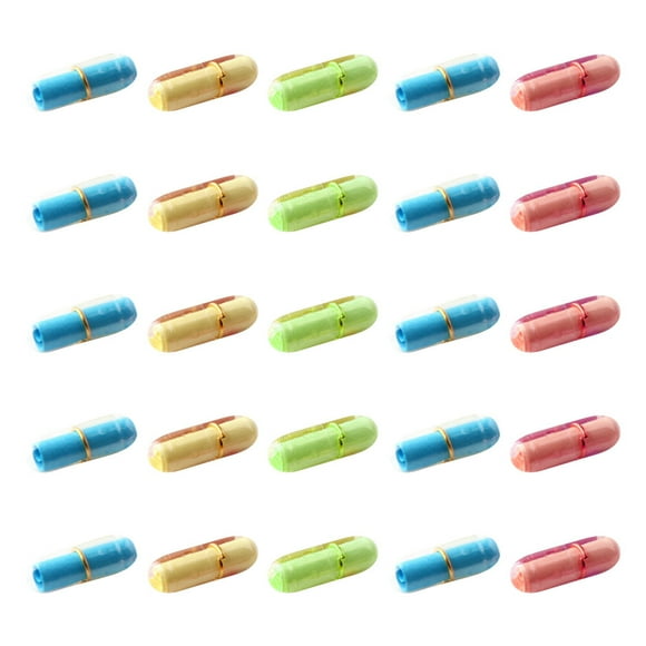 BRIGHTFUFU 99 piezas de letras de cápsula de mensaje de colores transparentes que expresan kits de regalo de amor