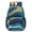Blue and Gold, variant on Black and Gold Marble Pattern 17" School Backpacks for Teens,Waterproof Oxford Fabric,S-Shape Padded Straps for School,Travel,Hiking,Camping