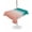 Green Pink, variant on Outdoor Tablecloth with Umbrella Hole for Patio/Picnic/Party/Camping, Grey White Ombre Waterproof Table Cloth Rectangle Table Cover Washable, Contemporary Art Abstract Aesthetics (52"x 70")