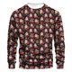 thumbnail image 1 of Sudaderas sin capucha para hombre, estilo casual, a la moda, con cuello redondo, estampado, de manga larga, blusas de manga larga y cuello redondo, blusas de poliéster para hombre, 1 of 4