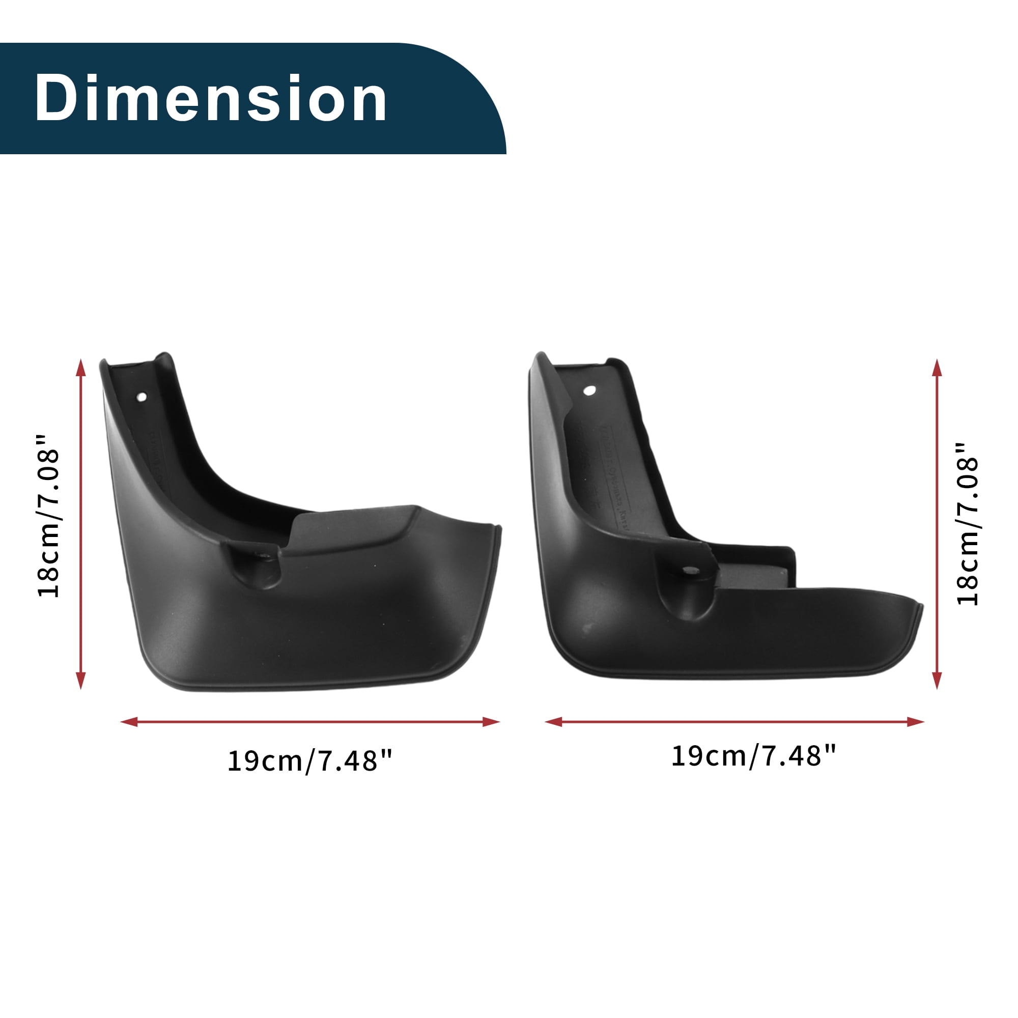 Unique Bargains 1set Mud Flaps Splash Guards for Toyota Avalon/ Premio 2001-2006 Front & Rear Mud Guards W/Mount Accessories