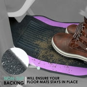 FH Group Carpet Floor Mats for Car, SUV, Van Universal Fit w/ Free Gift - Full Set F14407Purple