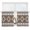 Brown, variant on Southwest Ethnic Semi Sheer Window Curtains 45 Inches Long, Boho Aztec Tribal Abstract Aesthetic Rod Pocket Voile Silky Chiffon Curtain Light Filtering Drapes for Living Room, 52"x45", 2 Panels