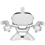 VR Stand, TSV VR Headset Display Holder and Controller Mount Station Fit for Oculus Quest 2, Meta Quest, Rift S, Valve Index, VR Accessories Desktop Storage Stand