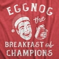 thumbnail image 2 of Mens Eggnog The Breakfast Of Champions T Shirt Funny Xmas Drinking Tee for Guys Graphic Tees, 2 of 9