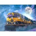 thumbnail image 1 of 30 X 40 Cm, tren Au Clair De Lune Diamond Painting Broderie Diamant Peinture Canevas 5d Tableau Enfant Adulte Strass Lot Puzzle Dessin Decoratio, 1 of 5