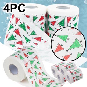 Iodue Wipes motif de Noël papier toilette couleur Père Noël arbre imprimé tissu