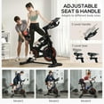 thumbnail image 5 of Resenkos Indoor Stationary Exercise Bike with Adjustable Resistance & LCD Monitor - Black/Red, 5 of 7