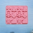 thumbnail image 6 of Ludlz Christmas Silicone Mold 12 Cavities Snowman Tree Hat Cookie Man Non-stick Food Grade Easy Release DIY Fondant Chocolate Candy Biscuit Jelly Ice Cake Baking Mold, 6 of 7