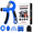 Blue, variant on Hand Grip Strengthener Kit, 5-Piece Adjustable 5-60KG Grip Trainer with Built-In Counter, Finger Exerciser, Grip Ring, Stress Relief Ball & Carry Bag for Hand, Wrist & Forearm Strength Training