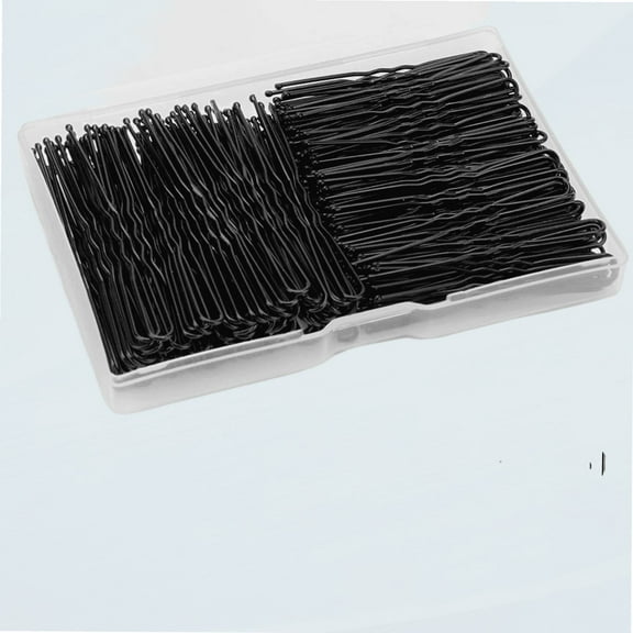 220pcs U Shaped Hair Pins, Hairpins for Buns, Black Bobby Pins for Kids Girls Women and Hairdressing Salon, Hair Accessories for All Hair Types (2IN & 2.4IN)