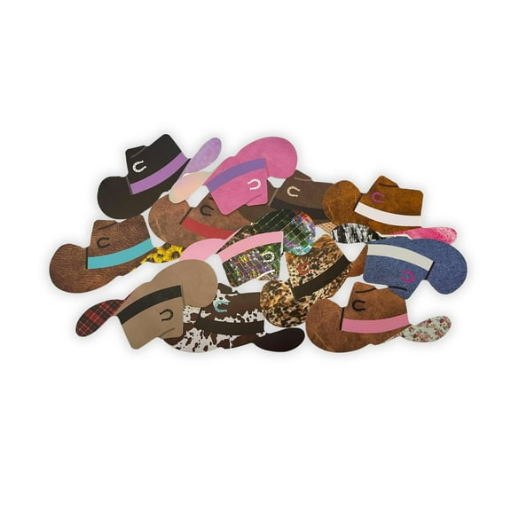 Cowboy Hat Big Car Freshie Silicone Mold  3x5.7 for Scented Aroma Beads Car Candle, Soap Oven Safe to Bake Heat Resistant Boot, Smiley Face, Disco Cardstock Only