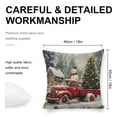 thumbnail image 2 of Christmas tree snowman truck Linen toss pillowcase Decoration pillowcase Gift preferred 18x18" Cushion cover 4 set Sofa pillowcase Sofa bedroom living room car, 2 of 8