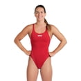 thumbnail image 1 of Traje de baño ARENA Solid Team MaxLife Mujer Rojo/Blanco Talla 32, 1 of 8