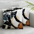 Facannap Basketball Plush Pillow Cover Zipper Closure Printed on Both