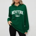 thumbnail image 5 of New York Empire State Hoodies for Women Fall Winter Long Sleeve Hooded Sweatshirt with Pockets Pullover Tops, 5 of 6