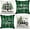 Green, variant on Merry Christmas Throw Pillow Covers 18x18 Inch Set of 4, Xmas Trees Truck Buffalo Plaid Believe Farmhouse Decorative Cushion Cases for Home Decoration G421-18