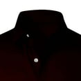 thumbnail image 7 of Men's Silky Satin Shirts Long Sleeve Button Down Gradient Color Collared Blouses Dressy Casual Fall Spring Tops (4XL, Wine), 7 of 7