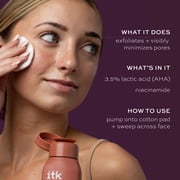 ITK Skincare Tri-Acid Toner Face Exfoliator + Dark Spot Corrector with 3.5% Lactic Acid, 5 oz