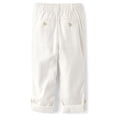 thumbnail image 4 of Pantalones Gymboree de lino con cordón Simply White para niños pequeños de 5 años, 4 of 5