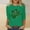 Green, variant on St Patty's Day Shirt Women 2026 Casual Plus Size 3/4 Sleeve Irish Clover Shirts Funny Saint Patrick's Tunic Tops