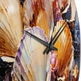 thumbnail image 3 of Designart "Expressionist Seashells composition I" Animals Oversized Wall Clock, 3 of 5