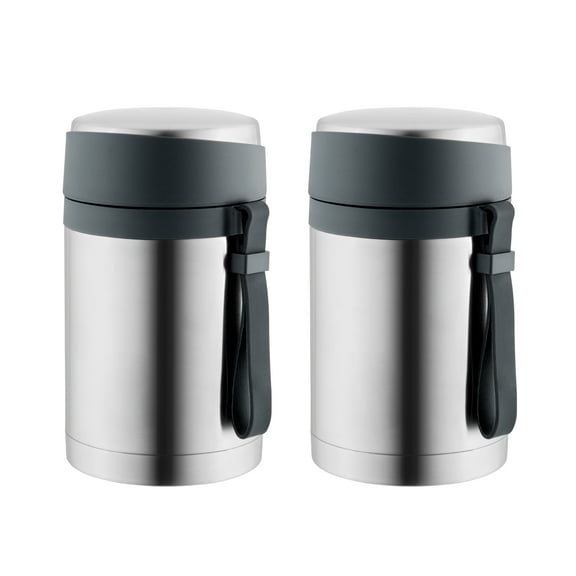 BergHOFF Essentials 28oz Food Container Set of 2, Black