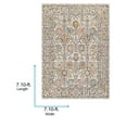 thumbnail image 5 of Livabliss Area Rugs for Living Room, 9ft Round Ankara Traditional Dusty Pink Square Rug, Bedroom Dining Room Home Decor Stain Resistant Carpet (7'10" x 7'10"), 5 of 8