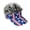 A, variant on U.S. 250th Anniversary Mens Visor Cap Wig Adjustable Baseball Cap Golf Hats with Fake Hair Stars And Stripes Visors with Faux Fur Wig Tops and Adjustable Back A