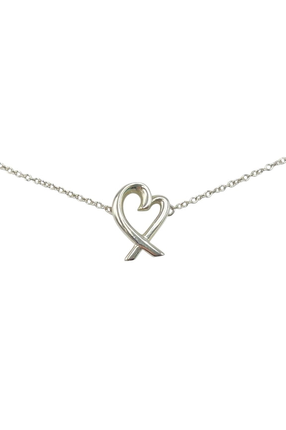 Pre-Owned Tiffany & Co. Loving Heart Necklace in Sterling Silver for Women
