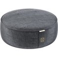 thumbnail image 1 of Mindful Modern Velvet Meditation Cushion - Large Buckwheat Pillow, Graphite Grey, 1 of 7