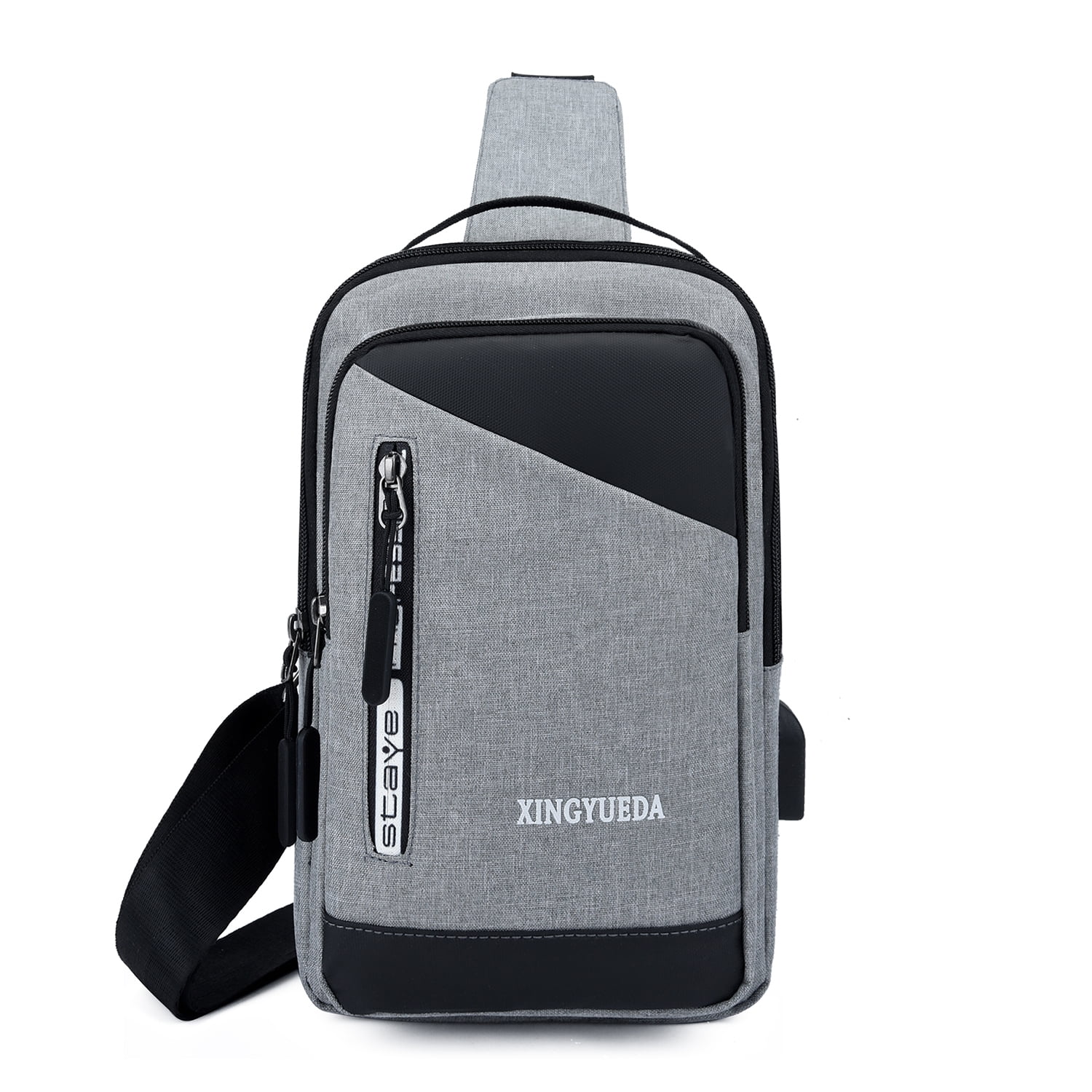 Men's Casual PU Leather Shoulder Bag Phone Pouch Messenger Bag Crossbody Bags