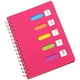 thumbnail image 1 of Cuaderno espiral CHEPIHG A5 2 pulgadas Separador de notas con líneas Rosa, 1 of 5