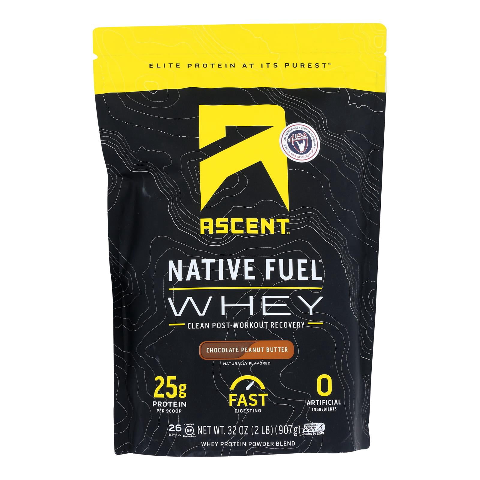 Ascent Native Fuel Whey Protein Powder Chocolate Peanut Butter 2