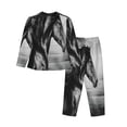 thumbnail image 2 of Goofa Running Horse Printed Women’s 2 Piece Pajama Set Super,Pajamas Women's Long Sleeve Sleepwear Soft Button Down Loungewear Pjs Lounge Set Nightwear-Small, 2 of 9