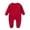 Red, variant on Comfort Boys Bodysuit Long Sleeve Shoulder Snap Baby Jumpsuit For And Toddler Playwear Soft Everyday Outfit
