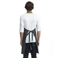 thumbnail image 2 of Artisan Collection by Reprime RP126 Jeans Stitch Denim Bib Apron with Pockets-Black Denim, 2 of 3