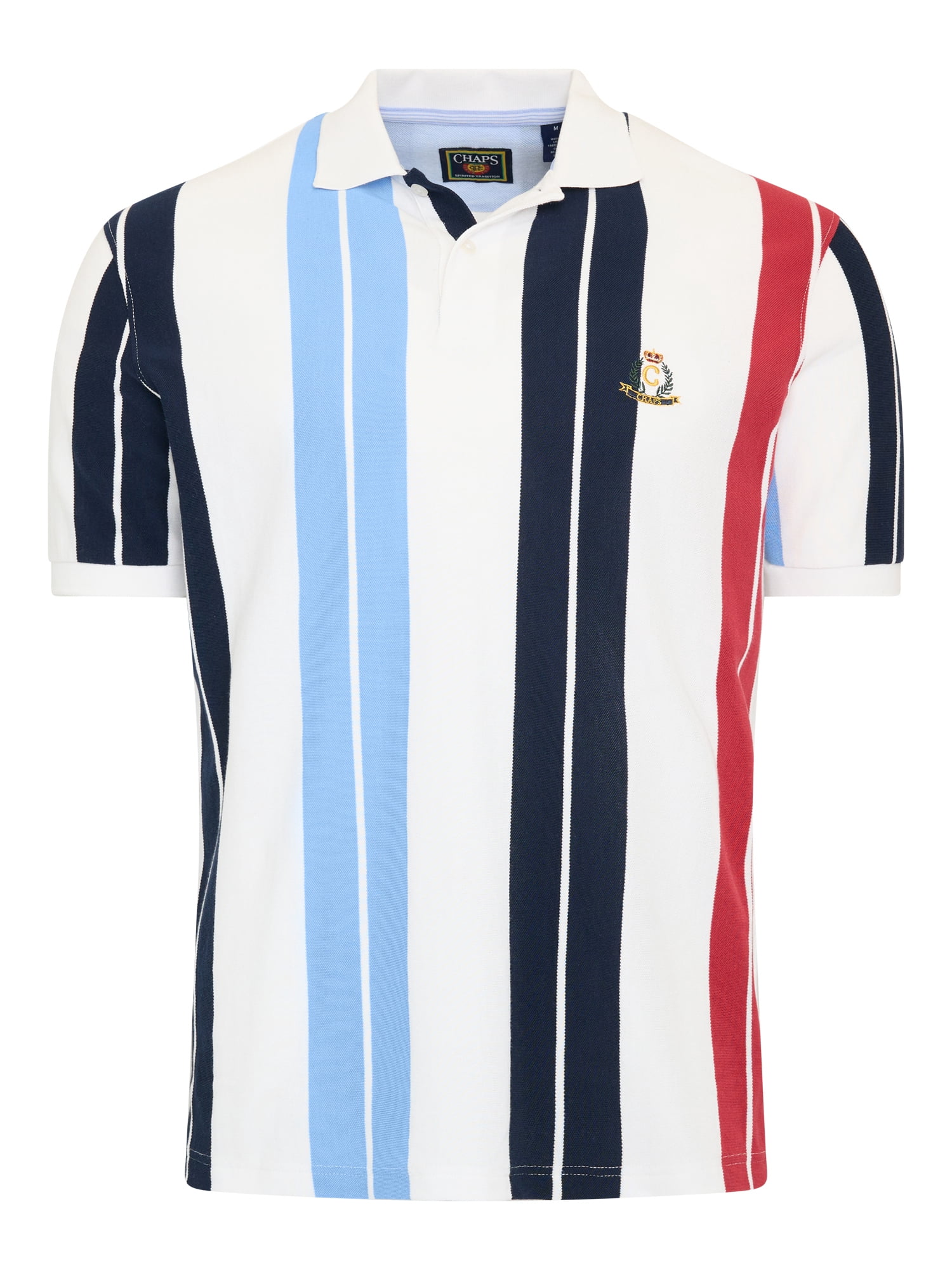 Chaps Men's Striped Pique Polo, Sizes S - 2XL
