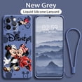 thumbnail image 1 of Funda de teléfono con cuerda líquida para Apple iPhone 14, 13, 12 Mini, 11 Pro, XS, MAX, XR, X, 8, 7, 6S, SE Plus, Mickey, Minnie Mouse, Love, Capa Core Fivean unisex, 1 of 2