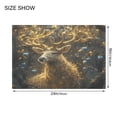 thumbnail image 4 of Ryvnso Magic Deer Bathroom Shaggy Rugs Toilet Mat Soft Contour Rug, 4 of 9