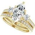 thumbnail image 2 of beryl_creation 2.75Ct Marquise Cut Cz Diamond Engagement Wedding Bridal ring band set 14k Yellow Gold Finish With 925 Sterling Silver For Women's-10, 2 of 2