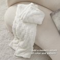 thumbnail image 4 of Cozy Comfort Ivory Fleece Throw Blanket for Couch - Super Soft Cozy Blankets for Women, Girls, 50x60 Inches, 4 of 7