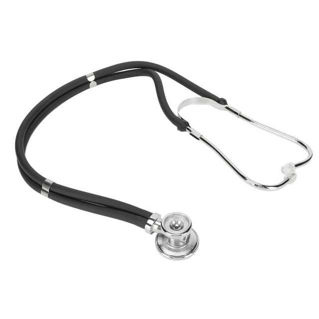 Estetoscopio de Corazón Fetal, Aleació de Zinc Doble Tomo Transparente Clear Stethoscopio de Enseñanza Multifuncional para hospital para Enfermeras