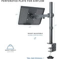 thumbnail image 3 of Single Laptop Notebook Desk Mount Stand - Fully Adjustable Extension with C Clamp (STAND-V001L), 3 of 8