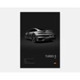 thumbnail image 3 of Póster de coche superdeportivo de lujo alemán en blanco y negro pop estético 911 GT3 RS Turbo, impresión en lienzo para arte de pared, decoración de garaje y habitación, 3 of 5