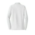 thumbnail image 6 of Port Authority Long Sleeve Core Classic Pique Polo-3XL (White), 6 of 6